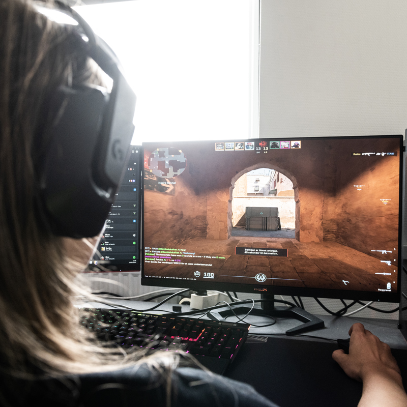 E-sport på Gudenaadalens efterskole. 