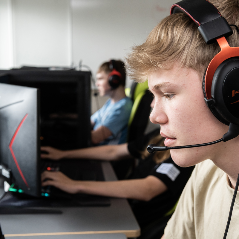 E-sport på Gudenaadalens efterskole. 