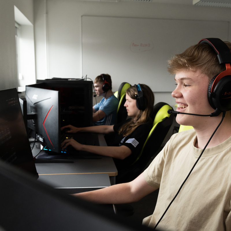 E-sport på Gudenaadalens efterskole. 