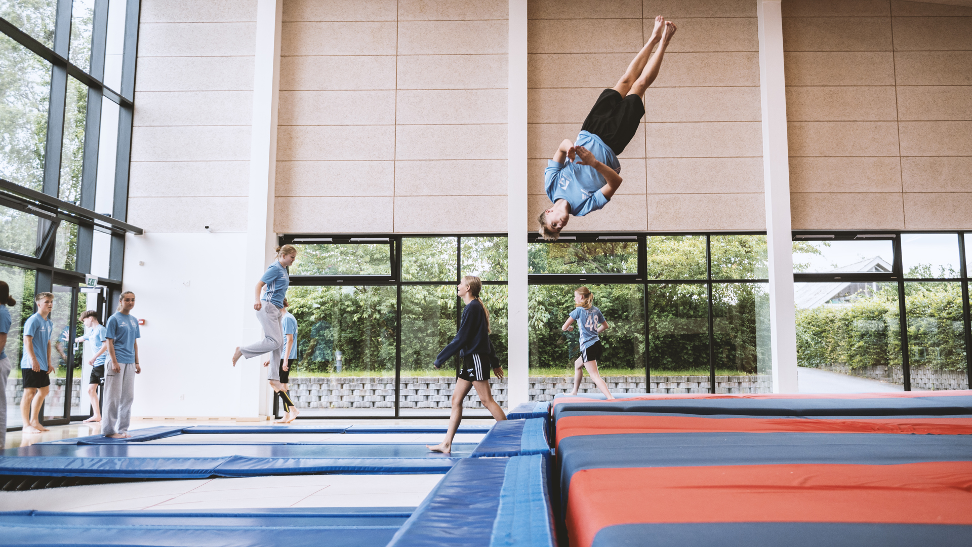 Gymnastik linje på Gudenaadalens efterskole. Fokus på Sundhed, motion og fællesskab. 